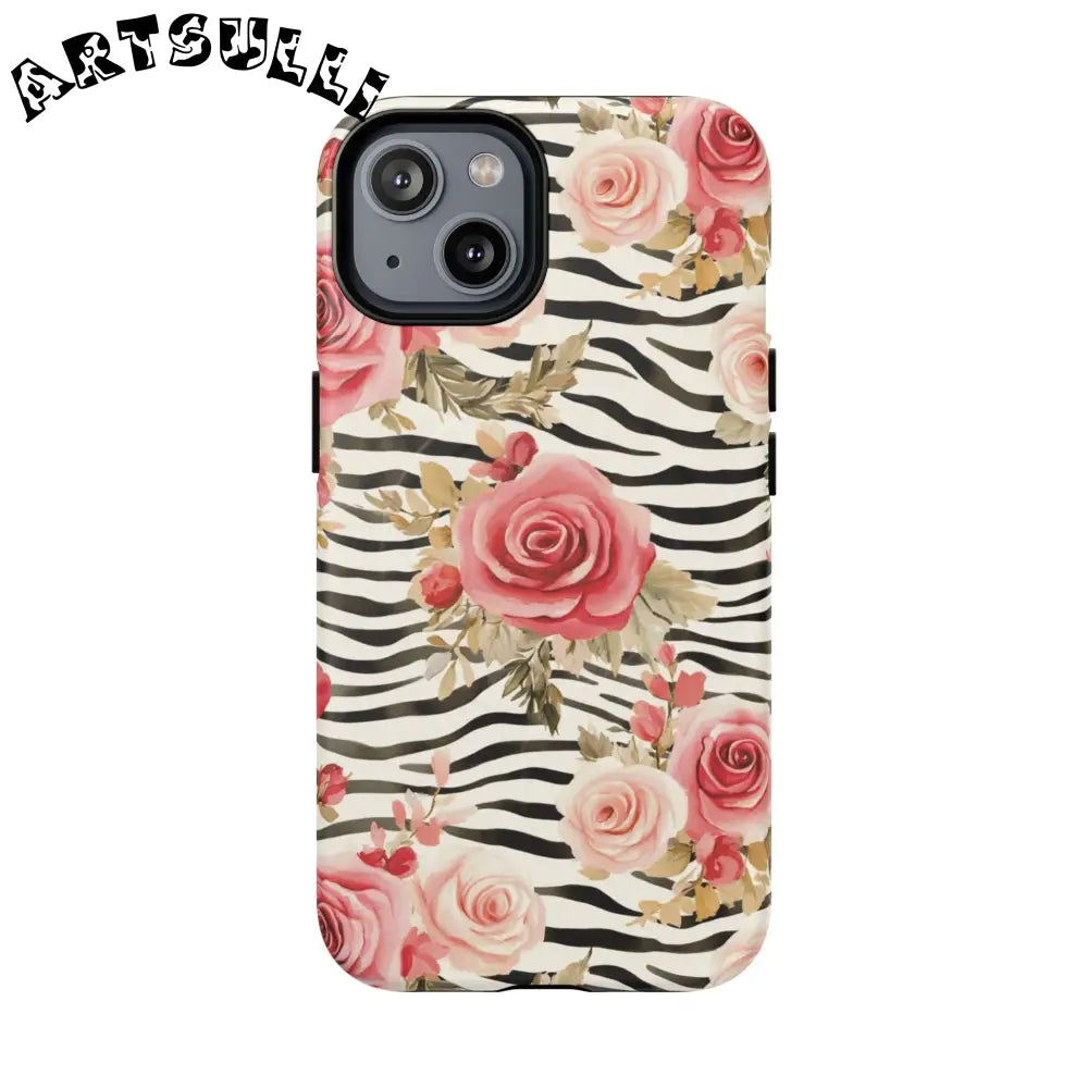JAKKOUTTHEBXX Pink Floral Zebra MagSafe Phone Case 2025