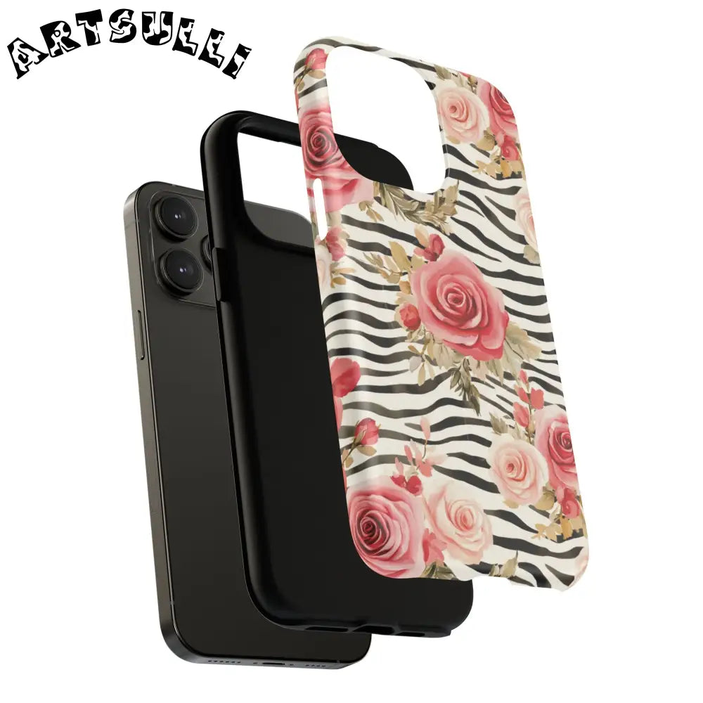 JAKKOUTTHEBXX Pink Floral Zebra MagSafe Phone Case 2025