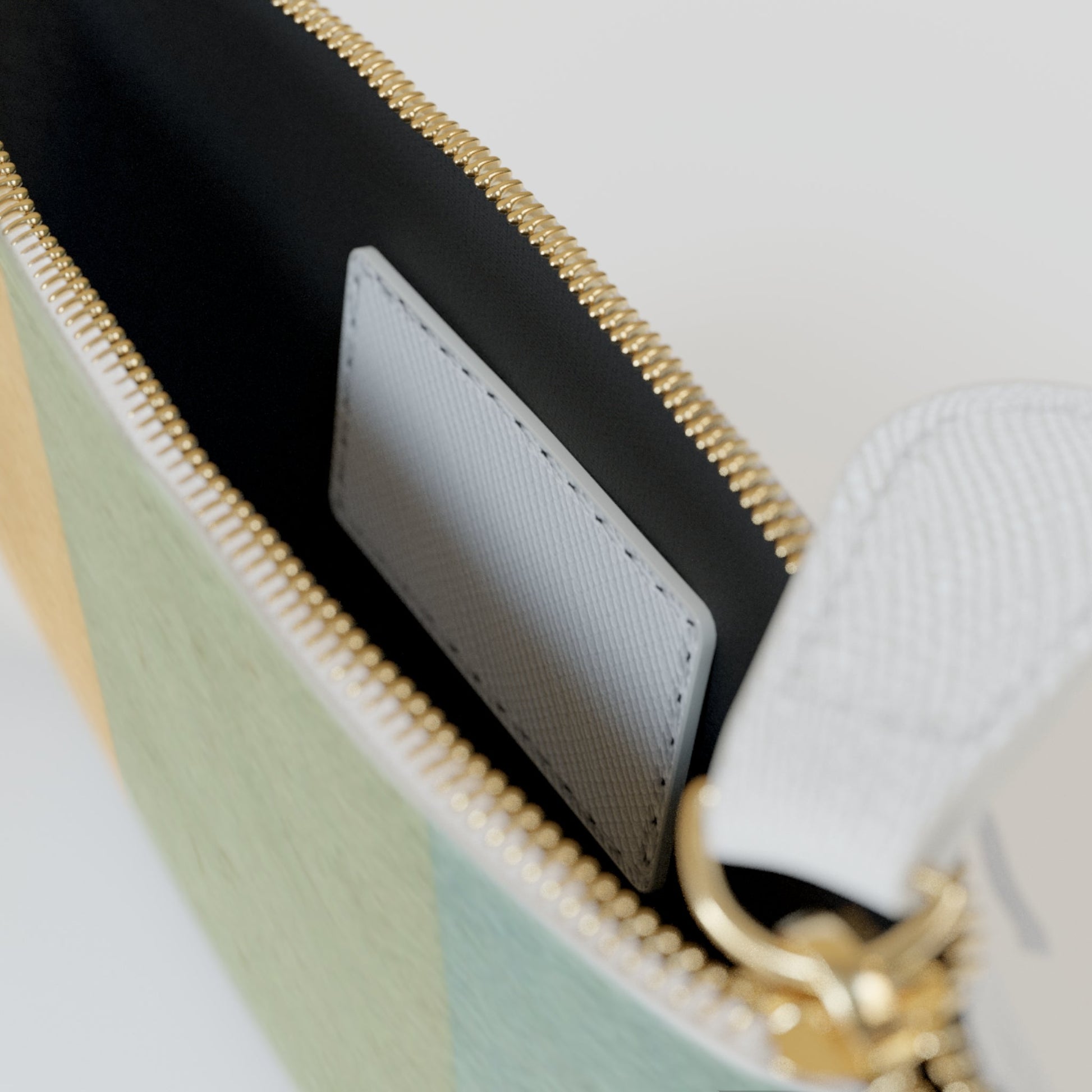 Tricolor Color Block Clutch Bag, Artsulli - Art is Long, Life is Short, Bags, , , , , , , 