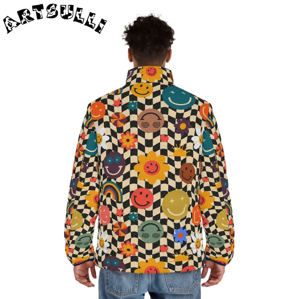 Trippy x Wavy Custom Puffer Jacket, Artsulli - Art is Long, Life is Short, All Over Prints, , , , , , , 