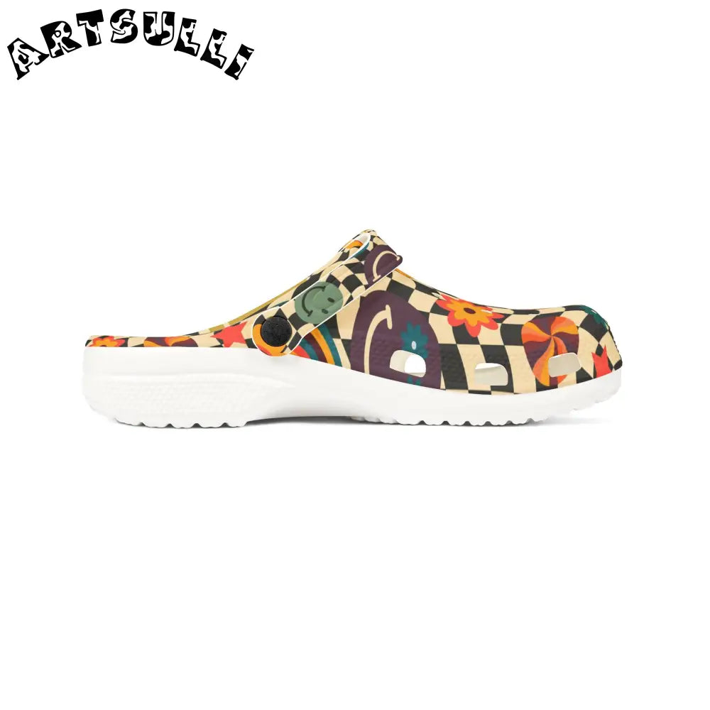 Trippy x Wavy EVA Foam Clogs, Artsulli - Art is Long, Life is Short, Shoes, , , , , , , 