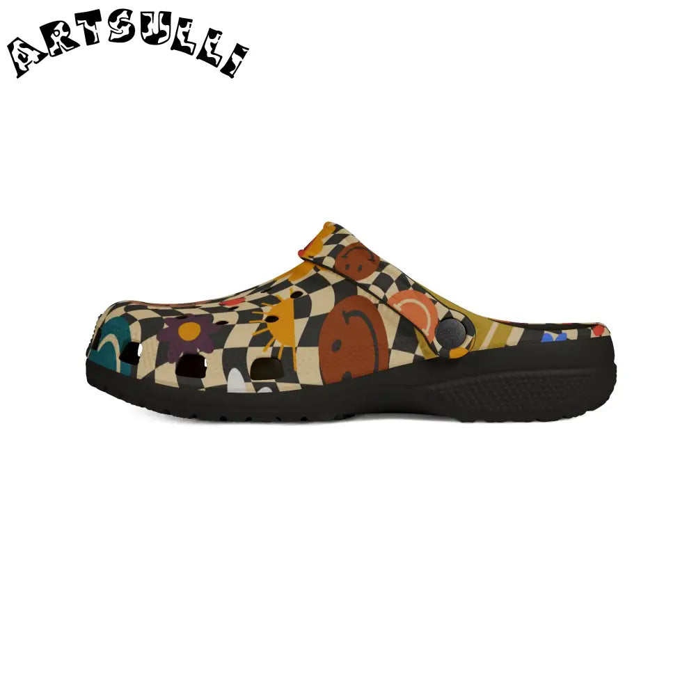 Trippy x Wavy EVA Foam Clogs, Artsulli - Art is Long, Life is Short, Shoes, , , , , , , 