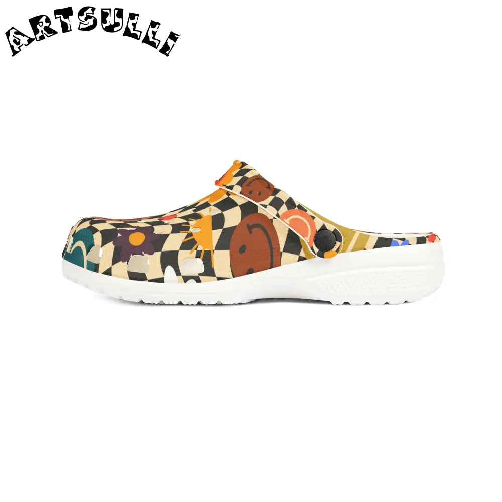 Trippy x Wavy EVA Foam Clogs, Artsulli - Art is Long, Life is Short, Shoes, , , , , , , 