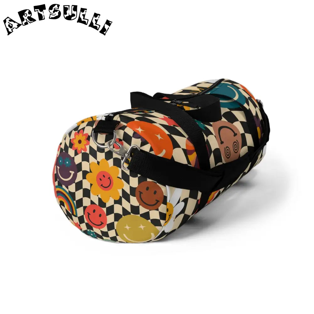 Trippy x Wavy Floral Duffel Bags, Artsulli - Art is Long, Life is Short, Bags, , , , , , , 