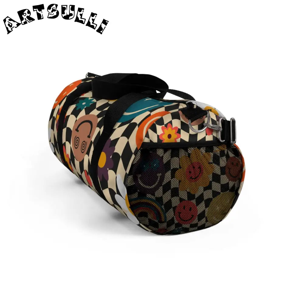 Trippy x Wavy Floral Duffel Bags, Artsulli - Art is Long, Life is Short, Bags, , , , , , , 