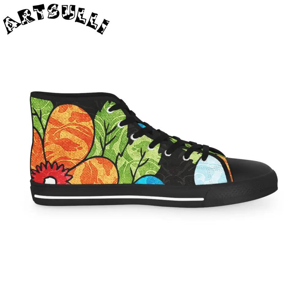 Tropical Breathable Polyester Canvas High Tops, Artsulli - Art is Long, Life is Short, Shoes, , , , , , , 