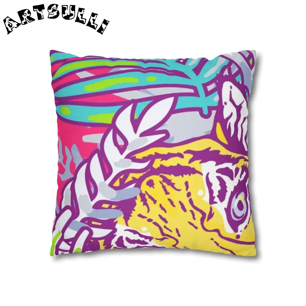 JAKKOUTTHEBXX Tropical Floral Tigers Throw Pillowcase 2025