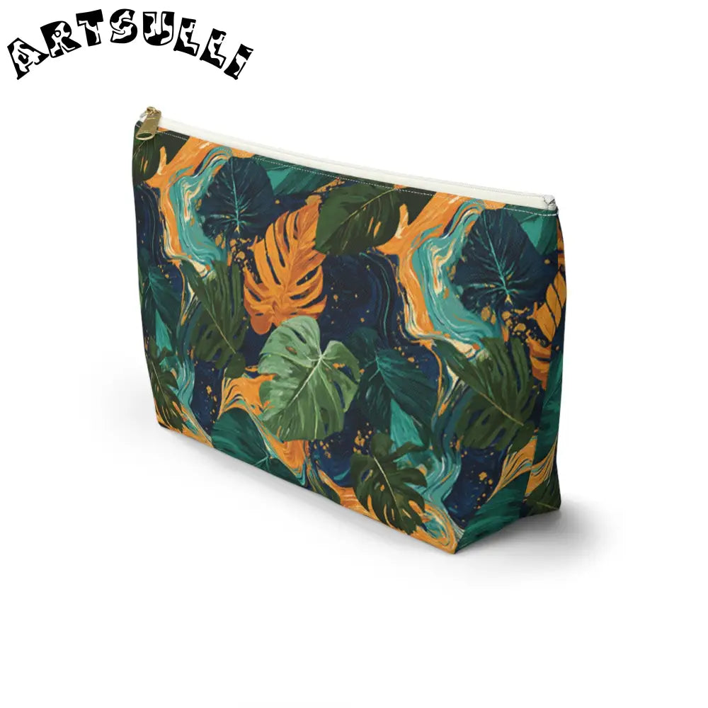 Tropical Leaf Cosmetic Bag, Artsulli - Art is Long, Life is Short, Bags, , , , , , , 
