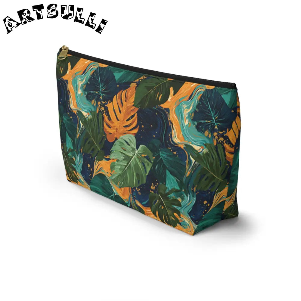 Tropical Leaf Cosmetic Bag, Artsulli - Art is Long, Life is Short, Bags, , , , , , , 