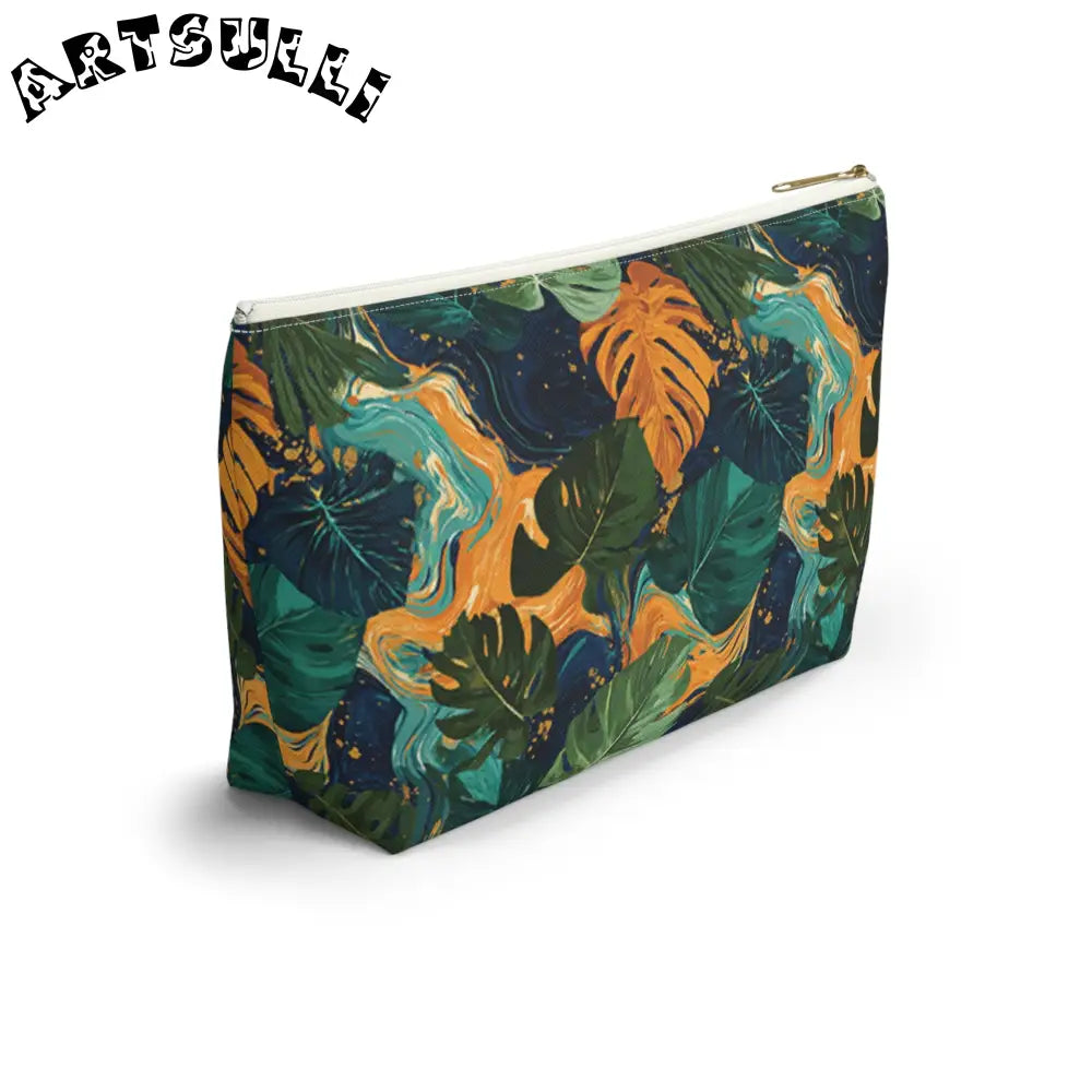 Tropical Leaf Cosmetic Bag, Artsulli - Art is Long, Life is Short, Bags, , , , , , , 