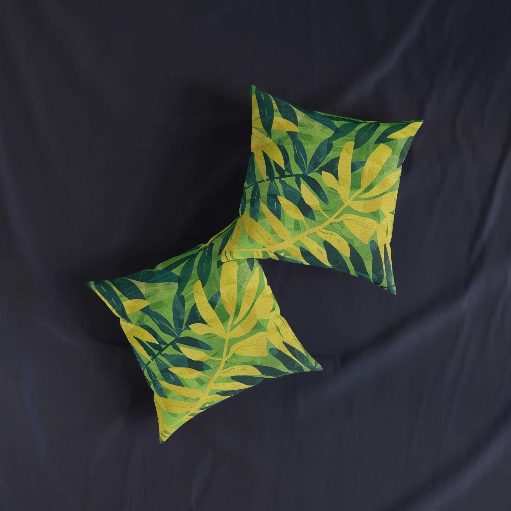 Tropical Leaf Faux Suede Square Pillow, Artsulli - Art is Long, Life is Short, Home Decor, , , , , , , 