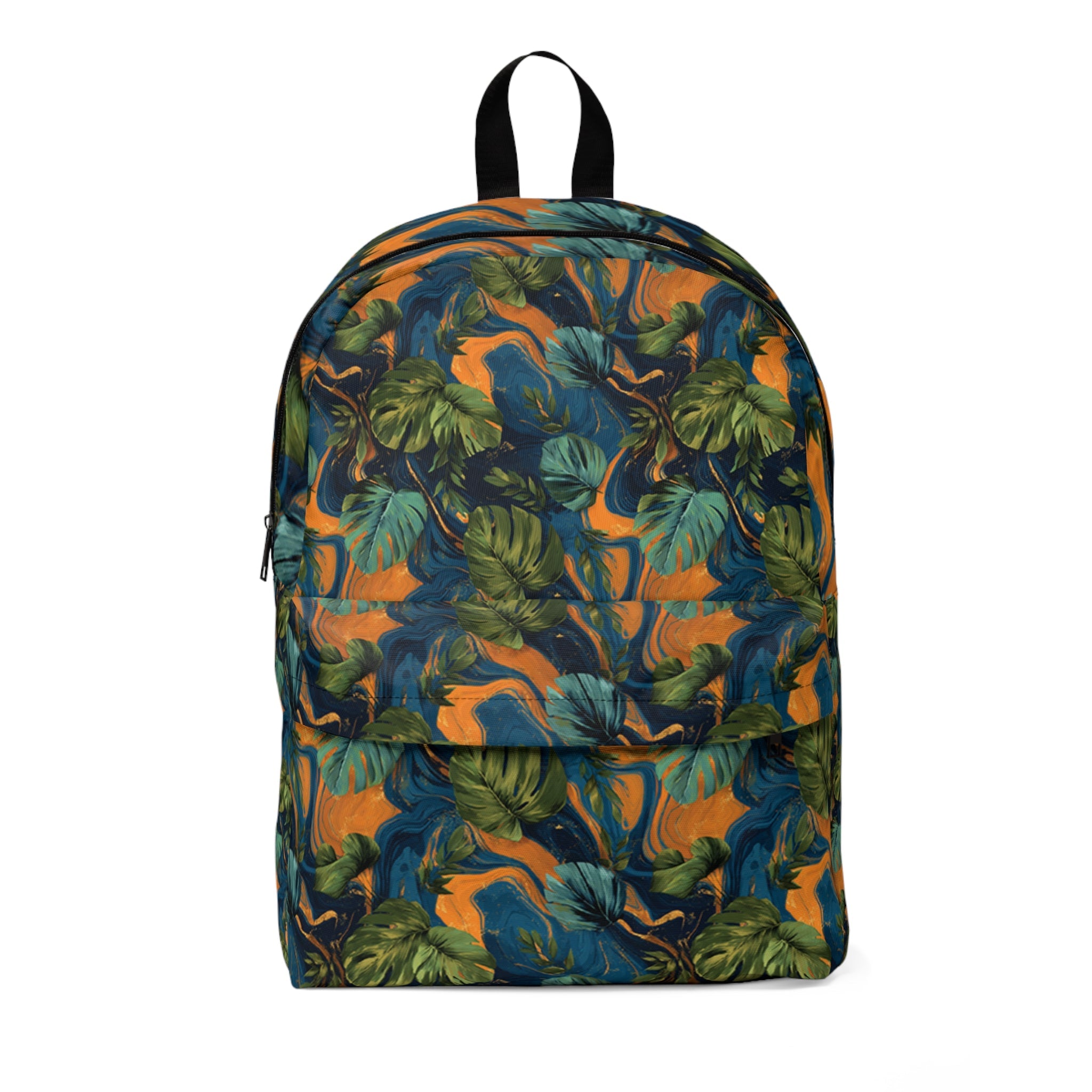 Printify Tropical Leaf Print Backpack 2025
