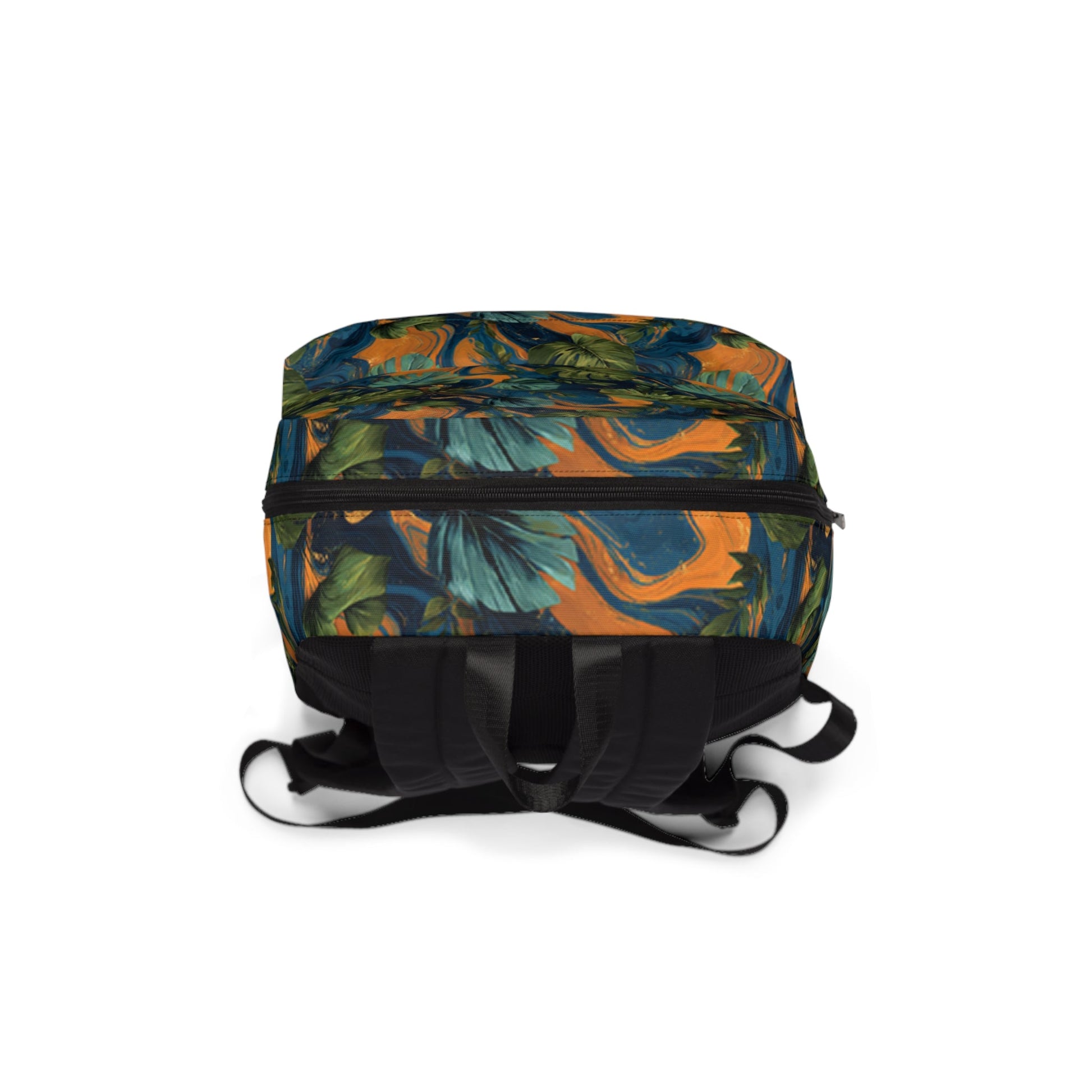 Printify Tropical Leaf Print Backpack 2025