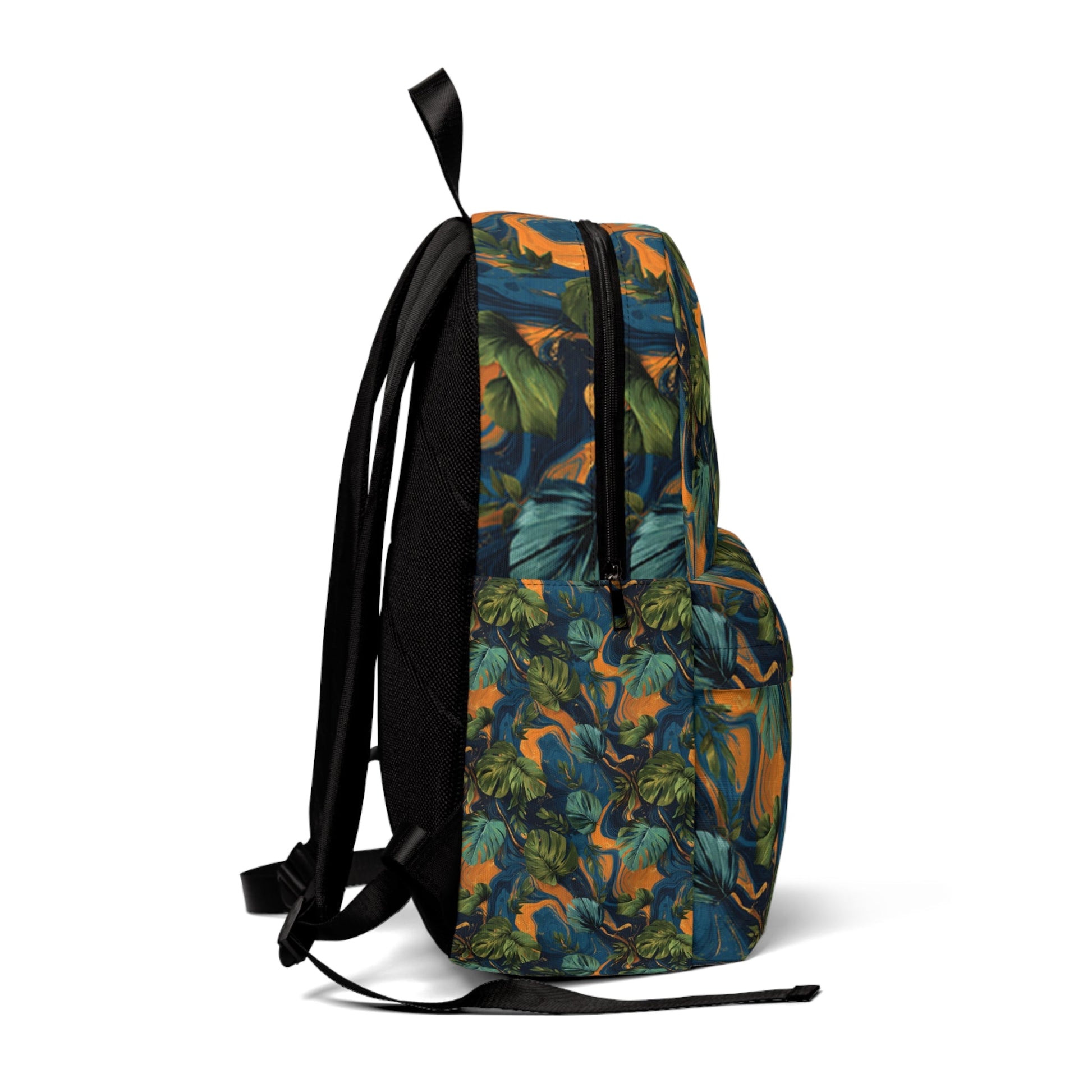 Printify Tropical Leaf Print Backpack 2025