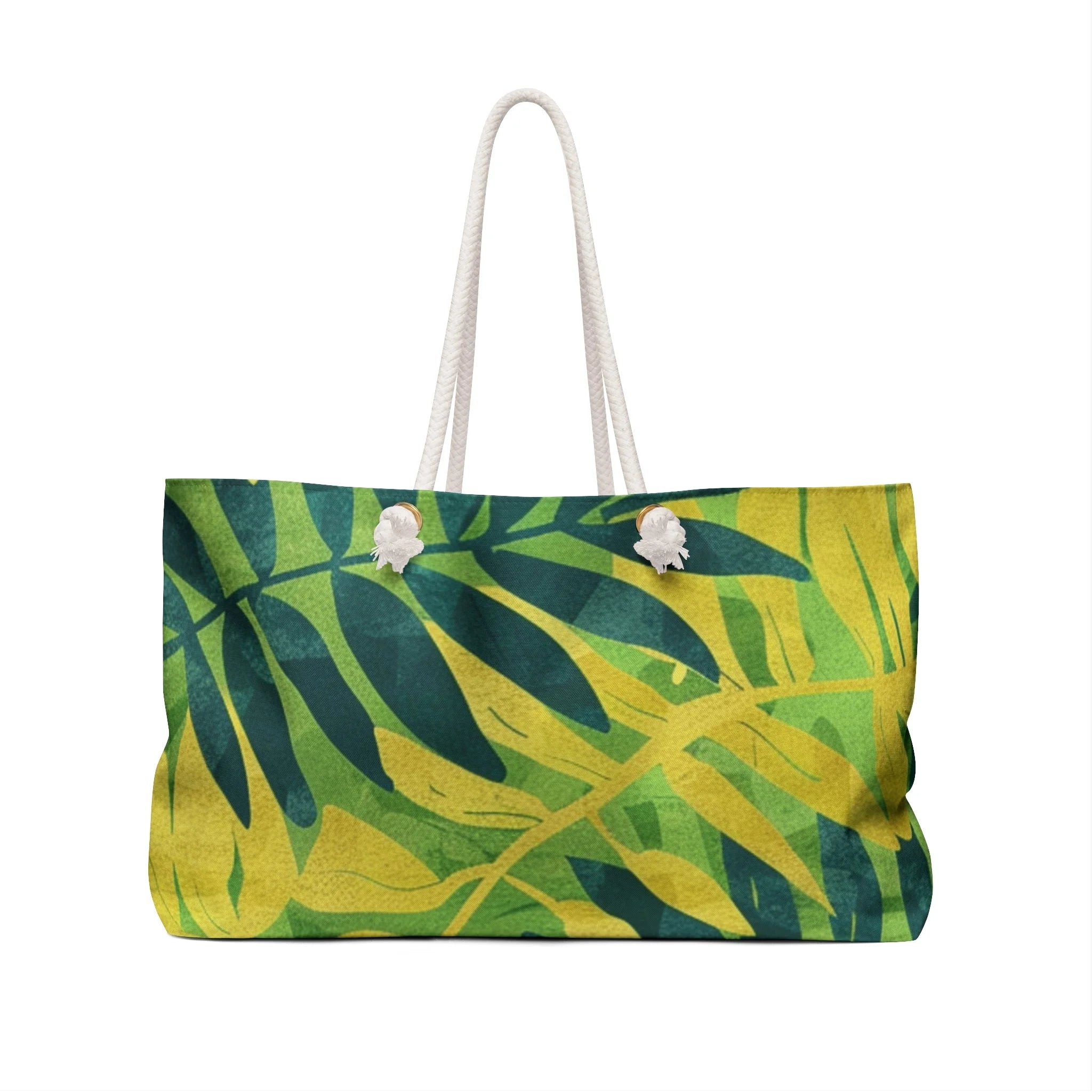 Tropical Leaf Print Weekender Tote, Artsulli - Art is Long, Life is Short, Bags, , , , , , , 