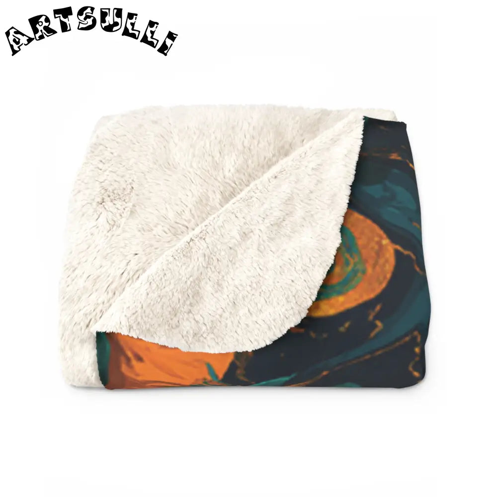 Tropical Leaf Sherpa Fleece Blanket, Artsulli - Art is Long, Life is Short, Home Decor, , , , , , , 