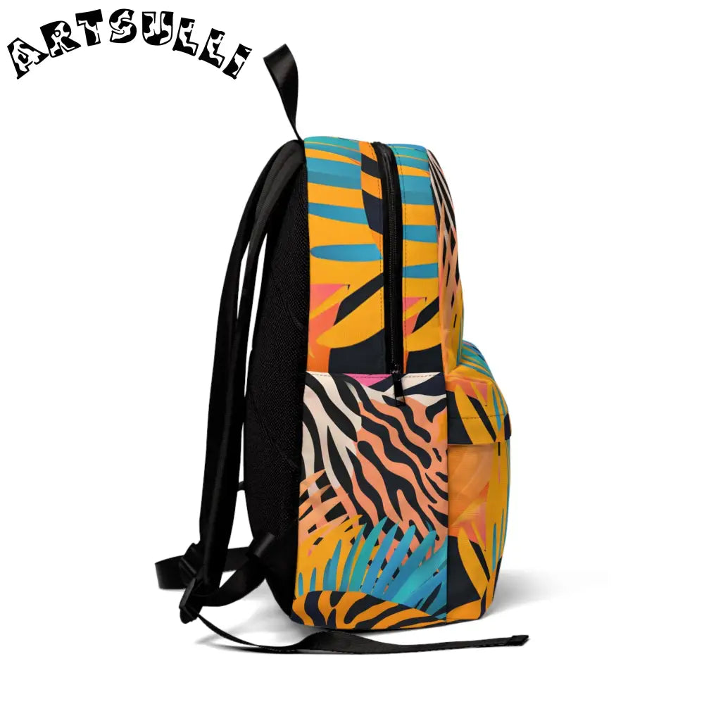 JAKKOUTTHEBXX Tropical Tiger Unisex Classic Backpack for All-Day Carrying Comfort 2025