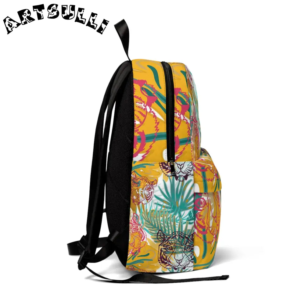 JAKKOUTTHEBXX Tropical Tiger Unisex Classic Backpack for All-Day Comfort 2025