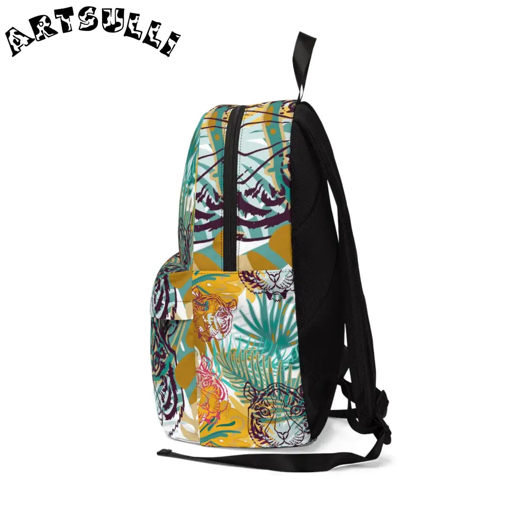 JAKKOUTTHEBXX Tropical Tiger Unisex Classic Backpack for All-Day Comfort 2025