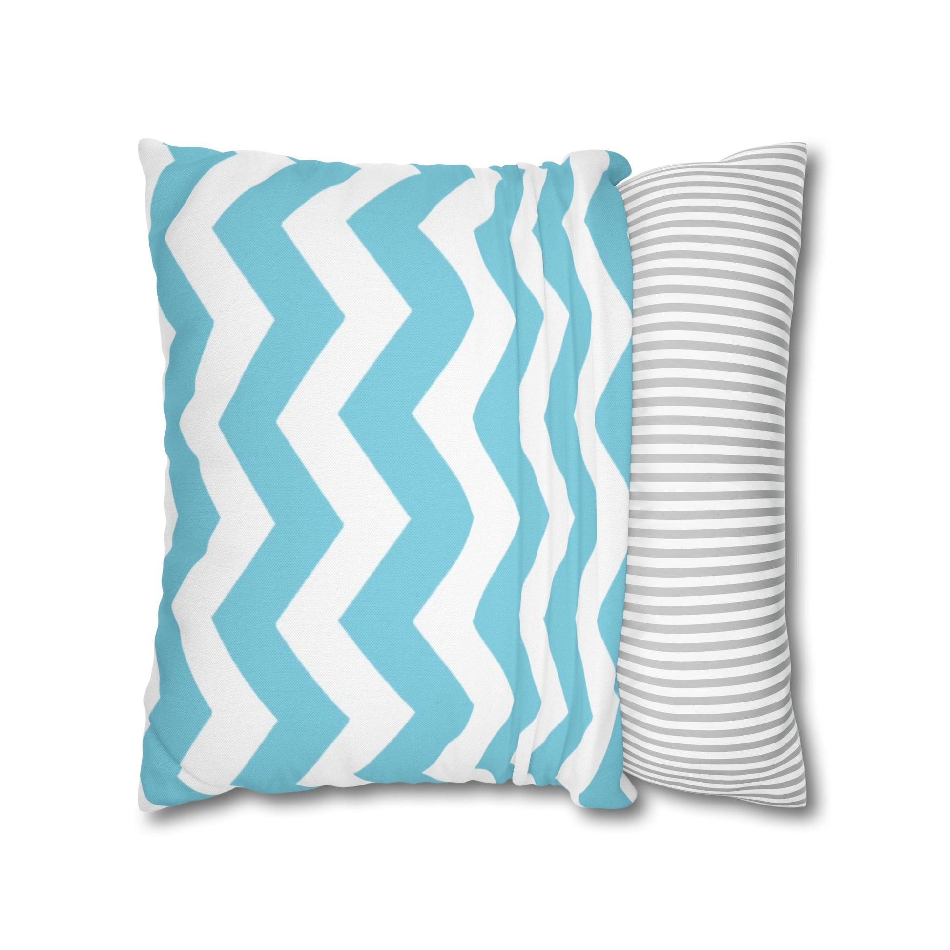 Turquoise and White Chevron Throw Pillow, Artsulli - Art is Long, Life is Short, Home Decor, , , , , , , 