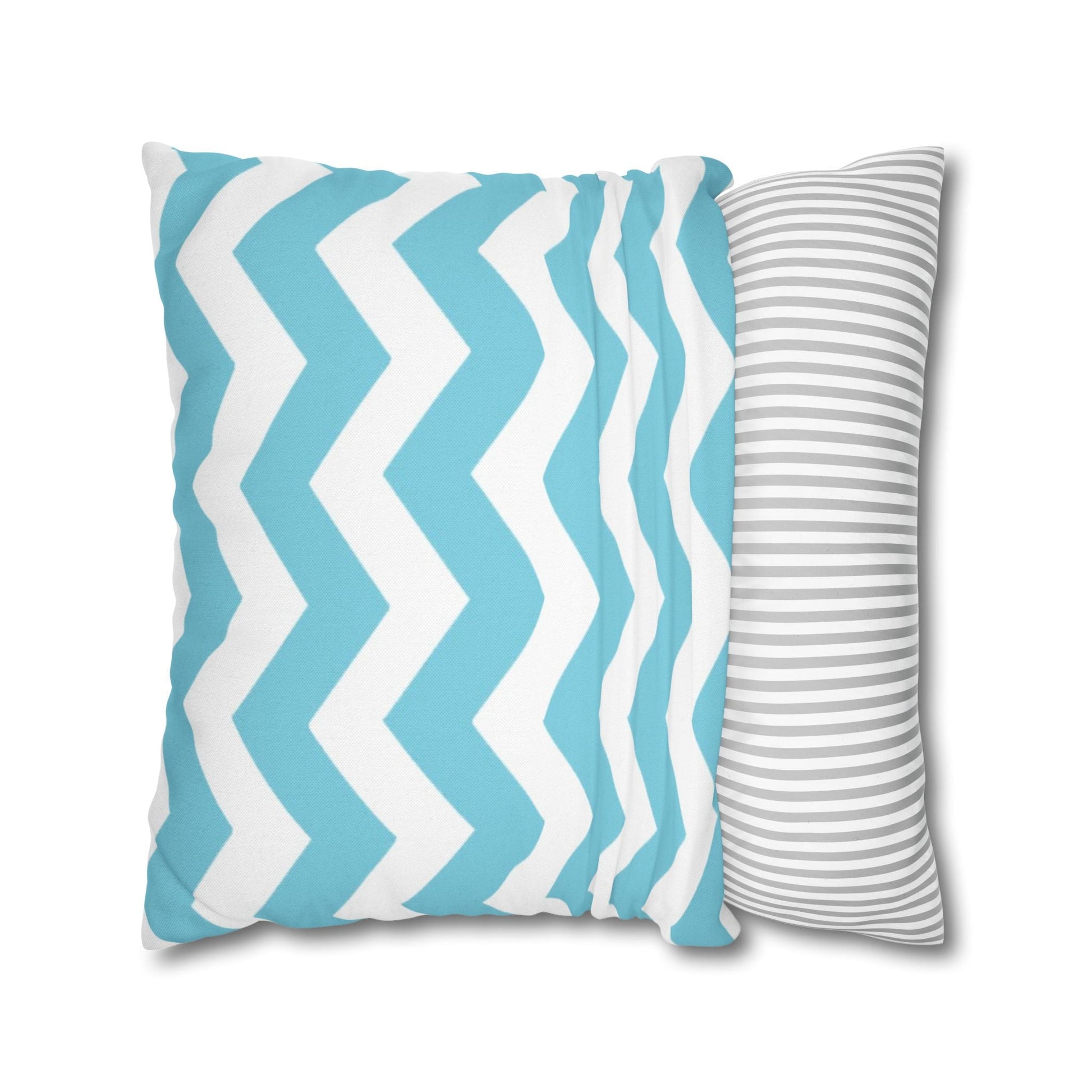 Turquoise and White Chevron Throw Pillow, Artsulli - Art is Long, Life is Short, Home Decor, , , , , , , 