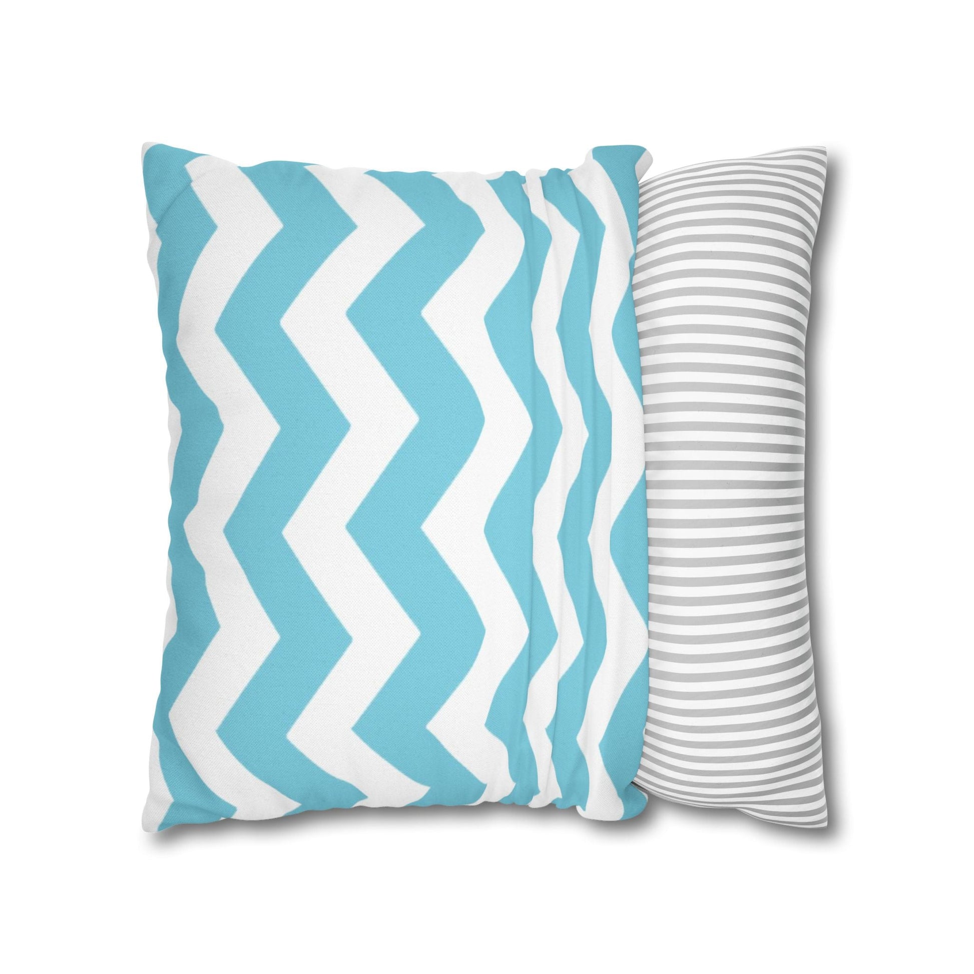 Turquoise and White Chevron Throw Pillow, Artsulli - Art is Long, Life is Short, Home Decor, , , , , , , 