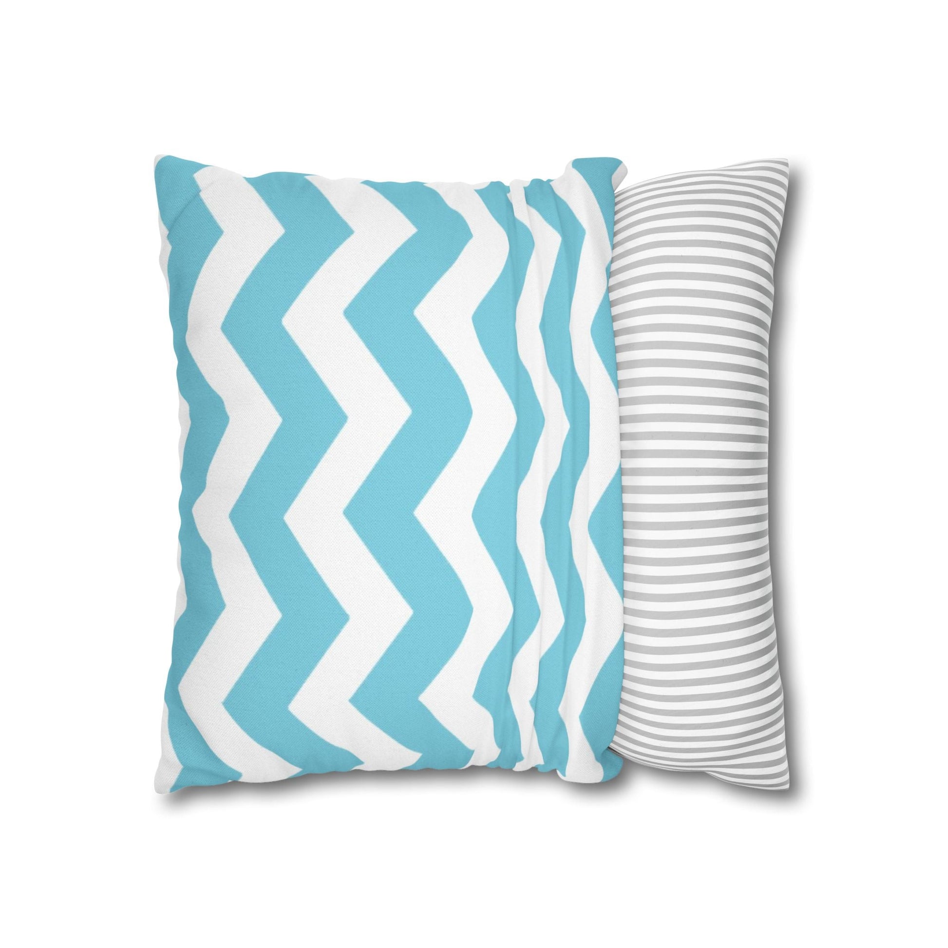 Turquoise and White Chevron Throw Pillow, Artsulli - Art is Long, Life is Short, Home Decor, , , , , , , 