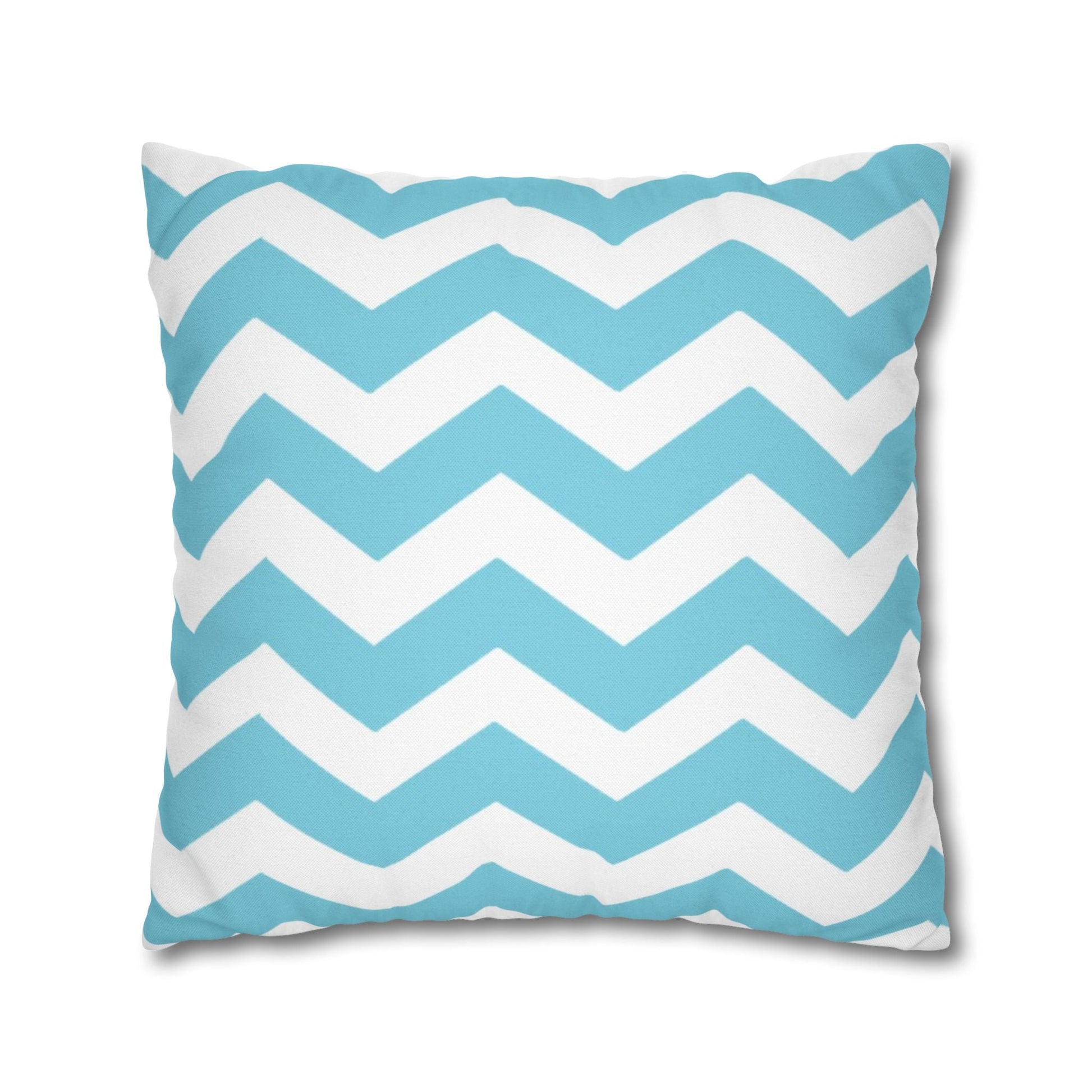 Turquoise and White Chevron Throw Pillow, Artsulli - Art is Long, Life is Short, Home Decor, , , , , , , 