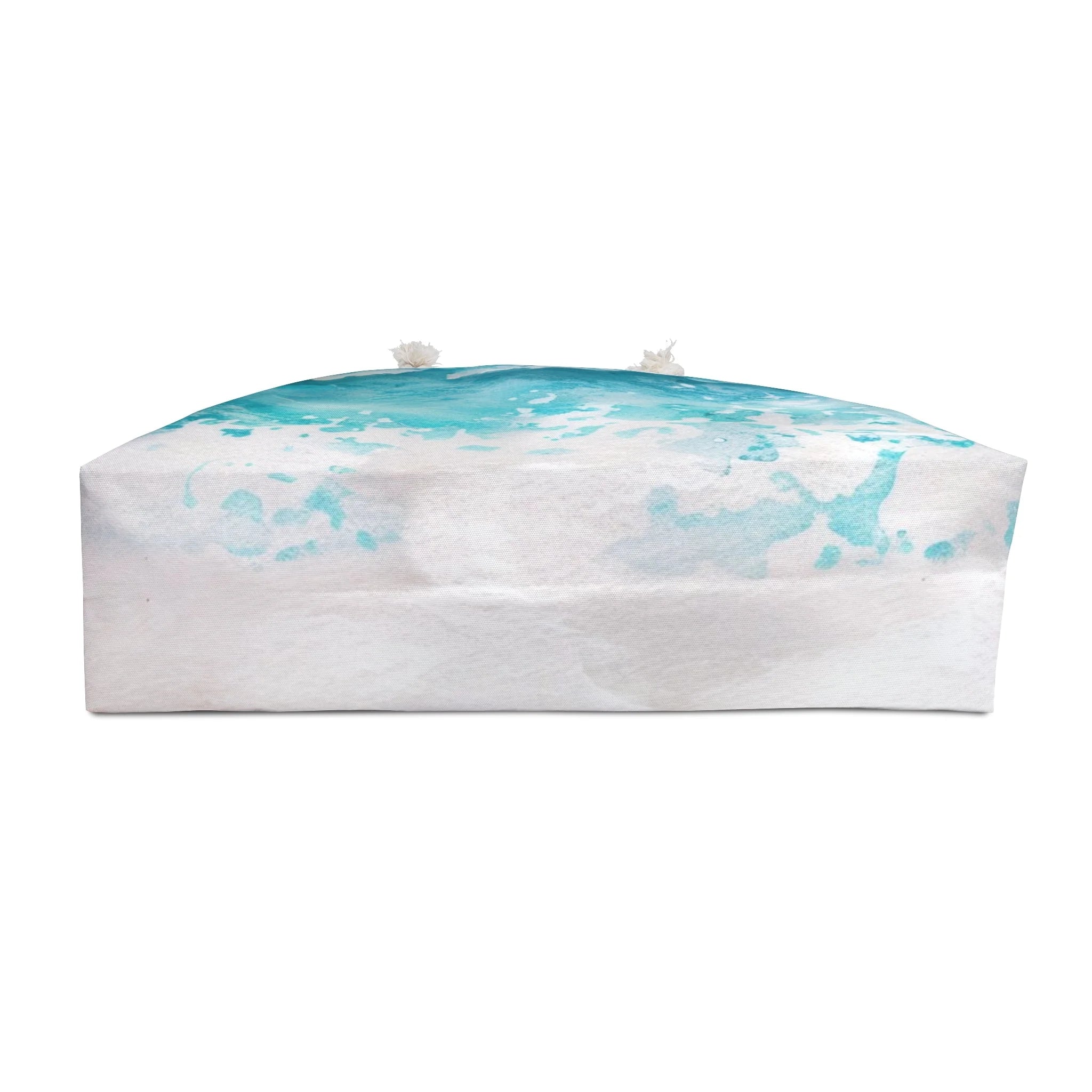 Turquoise Watercolor Wave Weekender Tote, Artsulli - Art is Long, Life is Short, Bags, , , , , , , 