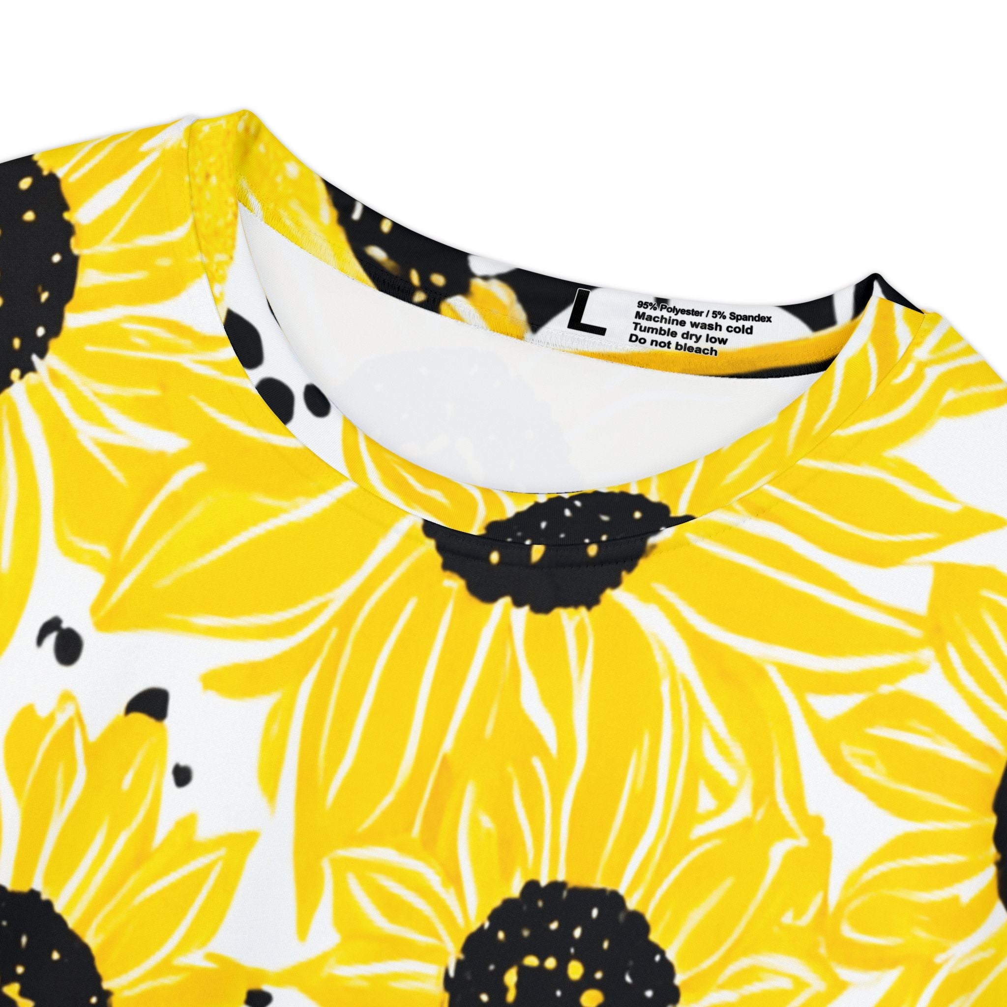 Two-Tone Sunflower T-Shirt, Artsulli - Art is Long, Life is Short, All Over Prints, , , , , , , 
