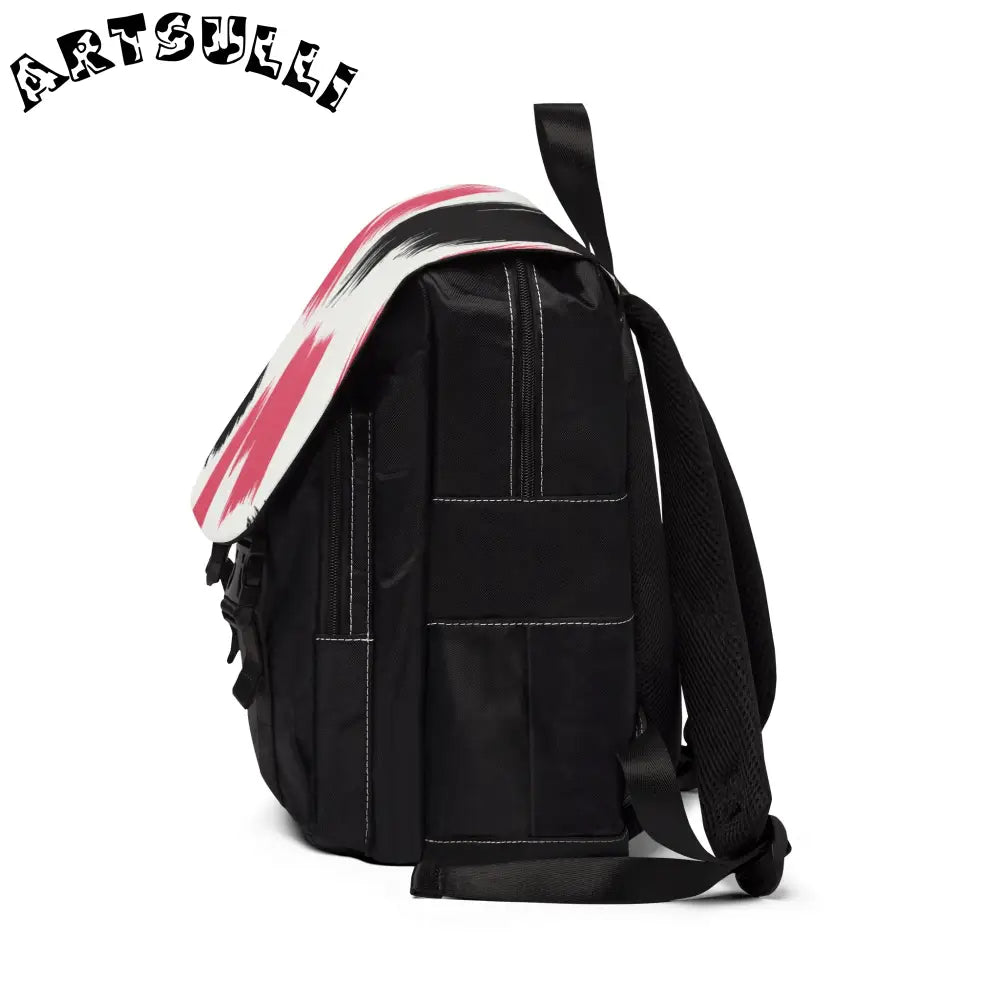 Unisex Casual Shoulder Backpack, Artsulli - Art is Long, Life is Short, Bags, , , , , , , 