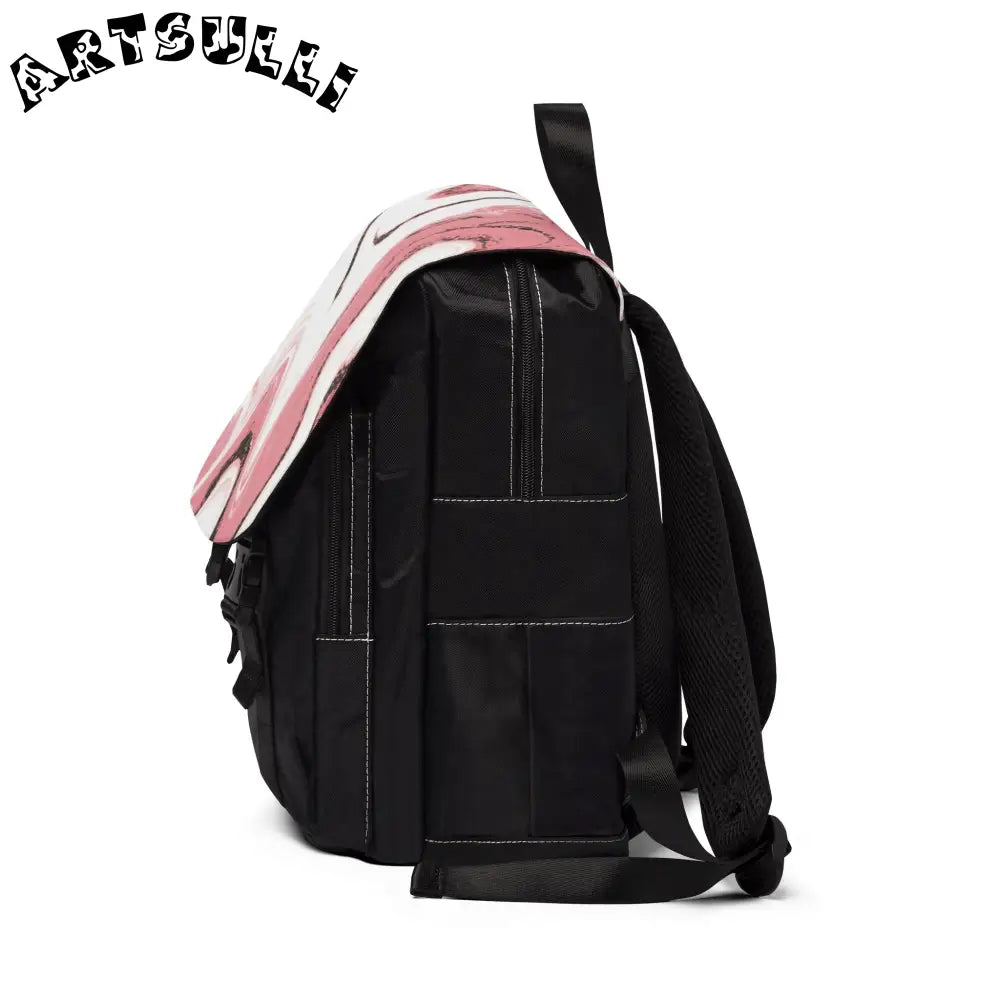 Unisex Casual Shoulder Backpack, Artsulli - Art is Long, Life is Short, Bags, , , , , , , 