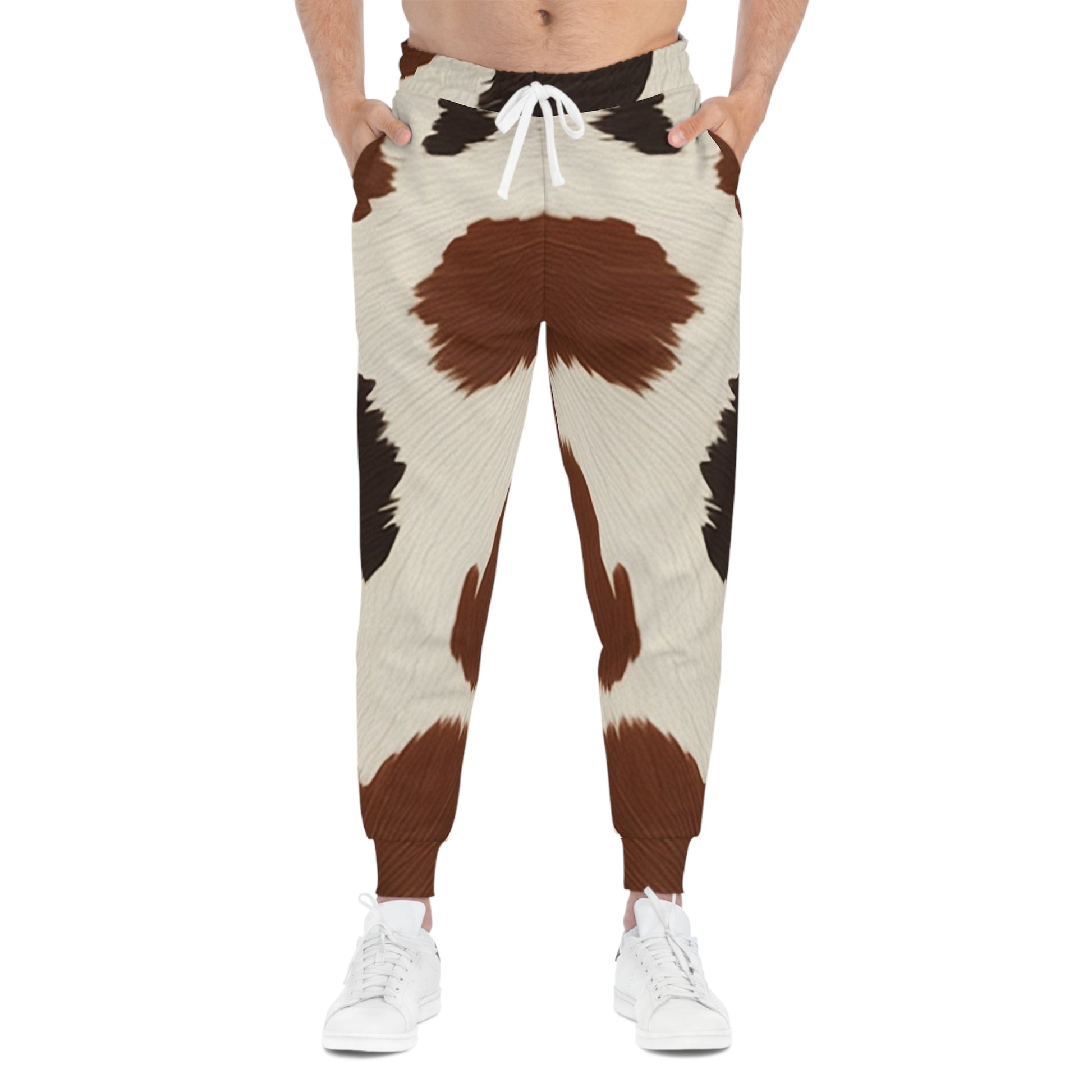 Unisex Cow Print Joggers, Artsulli - Art is Long, Life is Short, All Over Prints, , , , , , , 