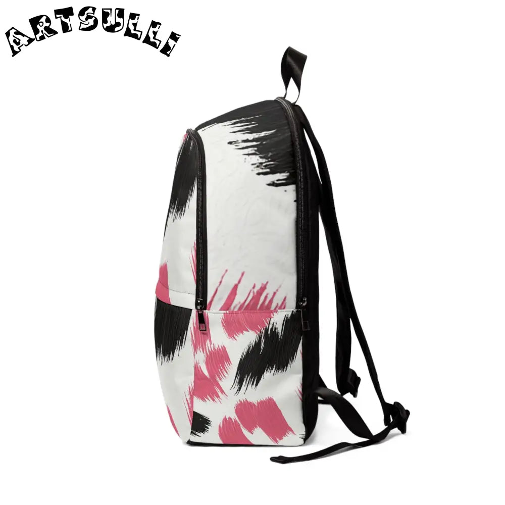 Unisex Fabric Backpack, Artsulli - Art is Long, Life is Short, Bags, , , , , , , 