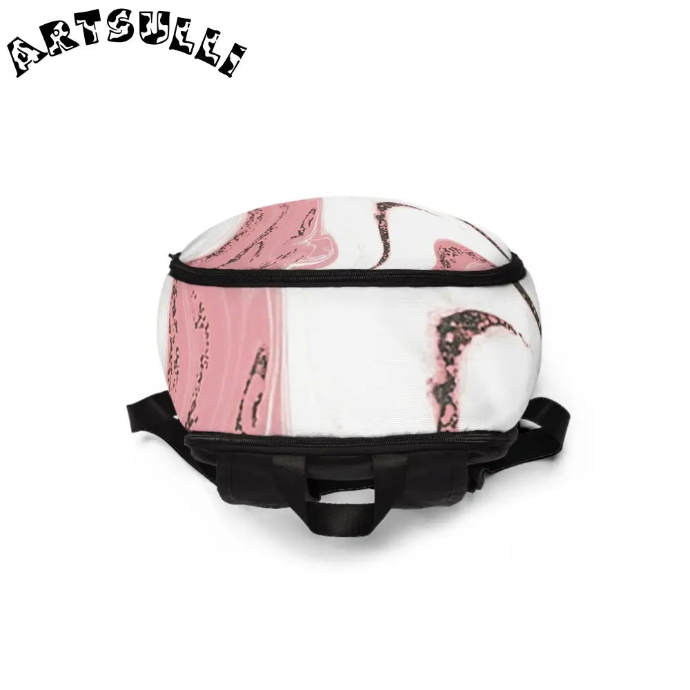 Unisex Fabric Backpack, Artsulli - Art is Long, Life is Short, Bags, , , , , , , 