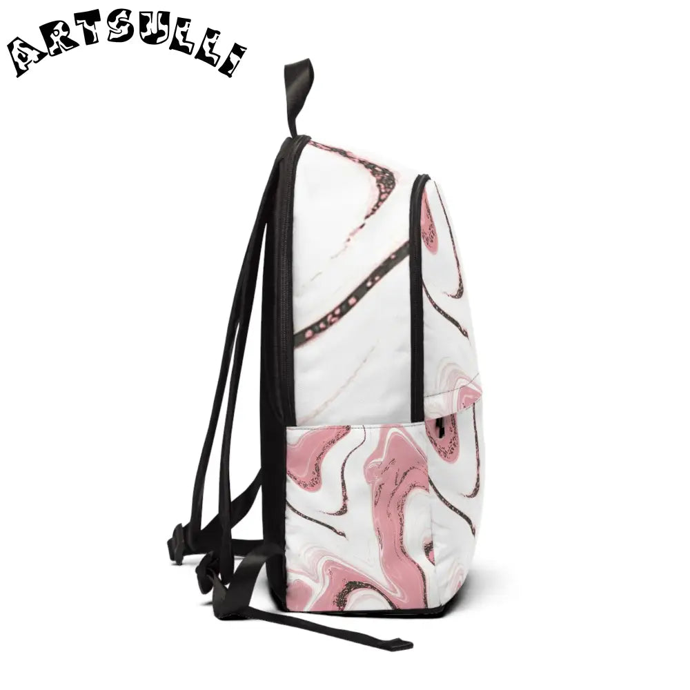 Unisex Fabric Backpack, Artsulli - Art is Long, Life is Short, Bags, , , , , , , 