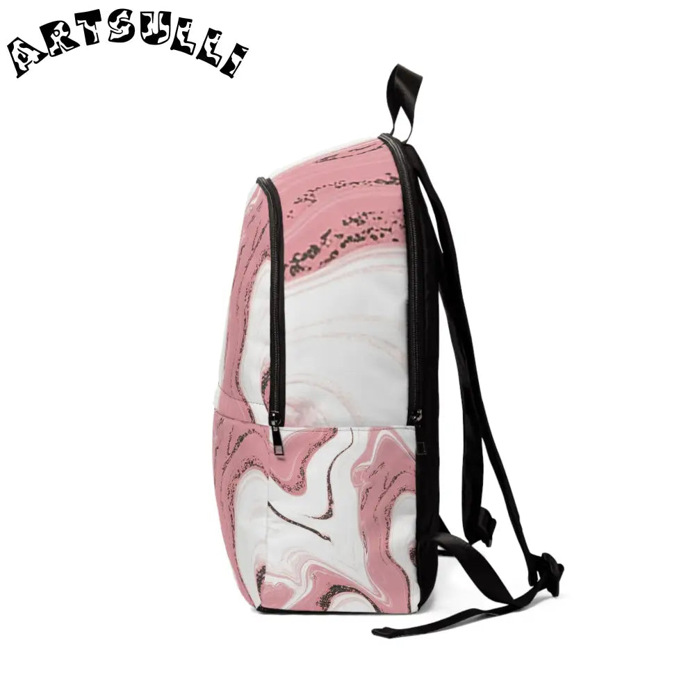 Unisex Fabric Backpack, Artsulli - Art is Long, Life is Short, Bags, , , , , , , 