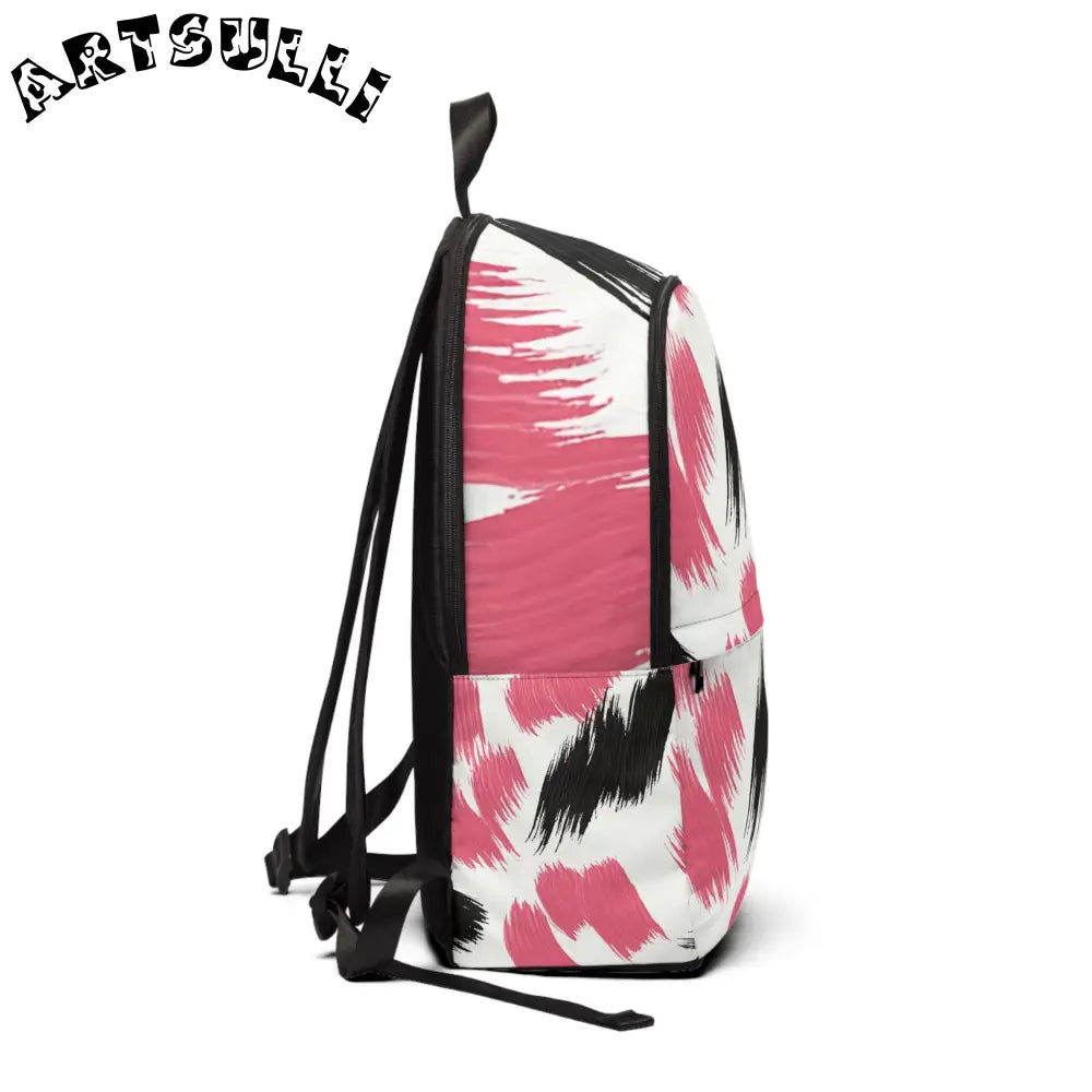 Unisex Fabric Backpack, Artsulli - Art is Long, Life is Short, Bags, , , , , , , 