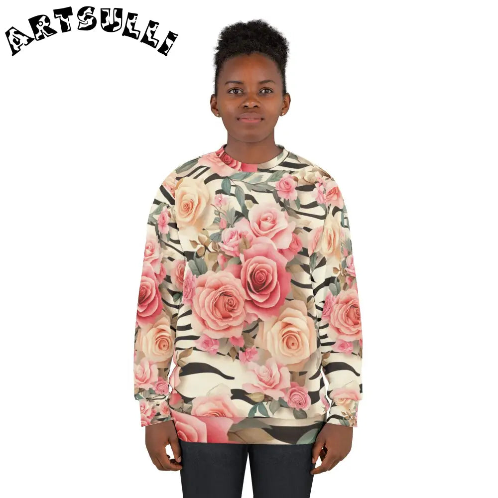 Unisex Sweatshirt (AOP), Artsulli - Art is Long, Life is Short, All Over Prints, , , , , , , 