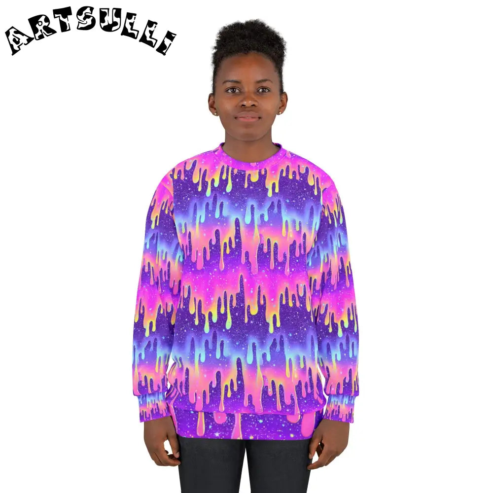 Unisex Sweatshirt (AOP), Artsulli - Art is Long, Life is Short, All Over Prints, , , , , , , 