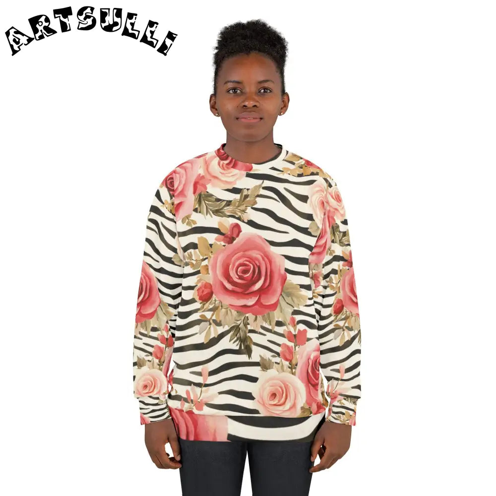 Unisex Sweatshirt (AOP), Artsulli - Art is Long, Life is Short, All Over Prints, , , , , , , 