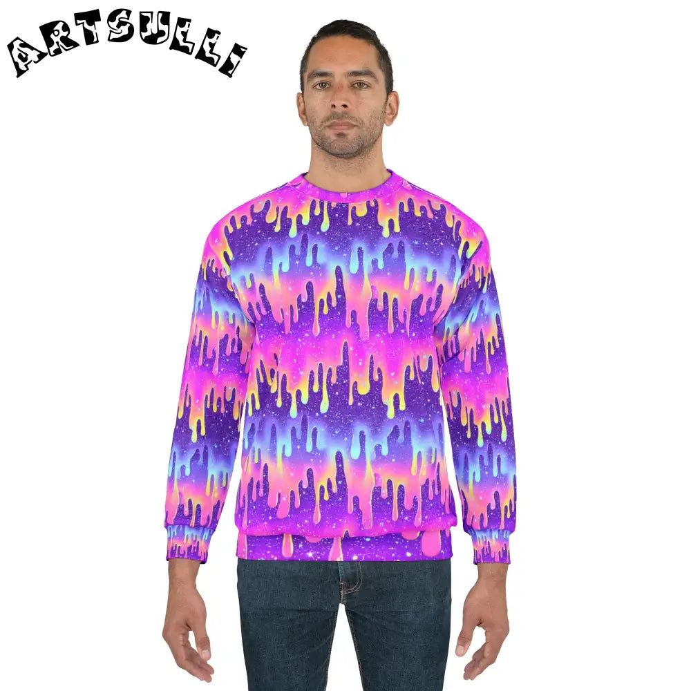 Unisex Sweatshirt (AOP), Artsulli - Art is Long, Life is Short, All Over Prints, , , , , , , 