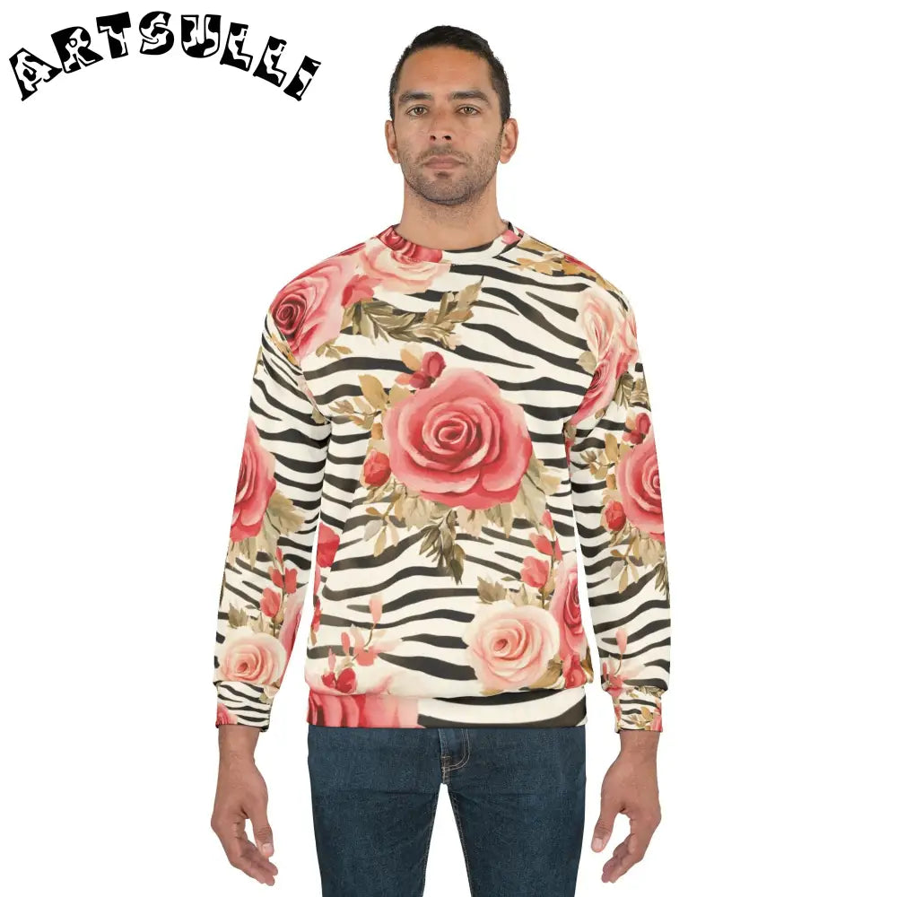 Unisex Sweatshirt (AOP), Artsulli - Art is Long, Life is Short, All Over Prints, , , , , , , 