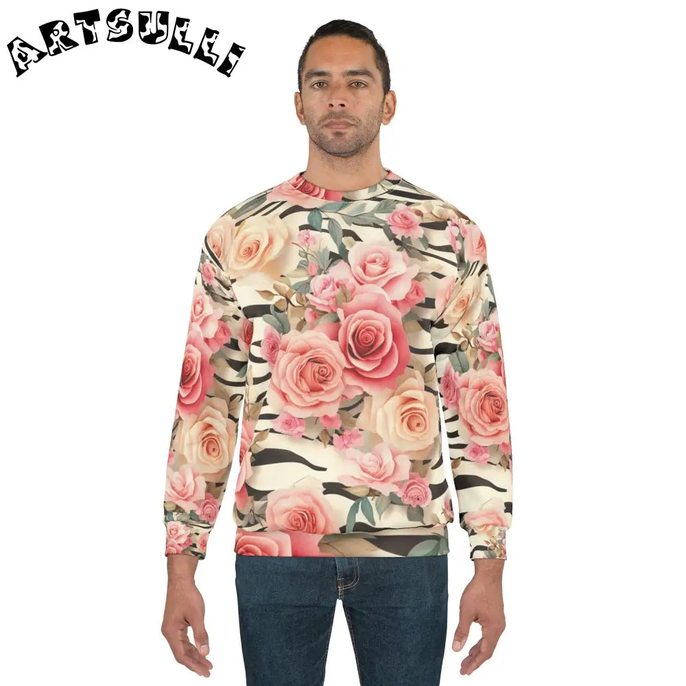 Unisex Sweatshirt (AOP), Artsulli - Art is Long, Life is Short, All Over Prints, , , , , , , 