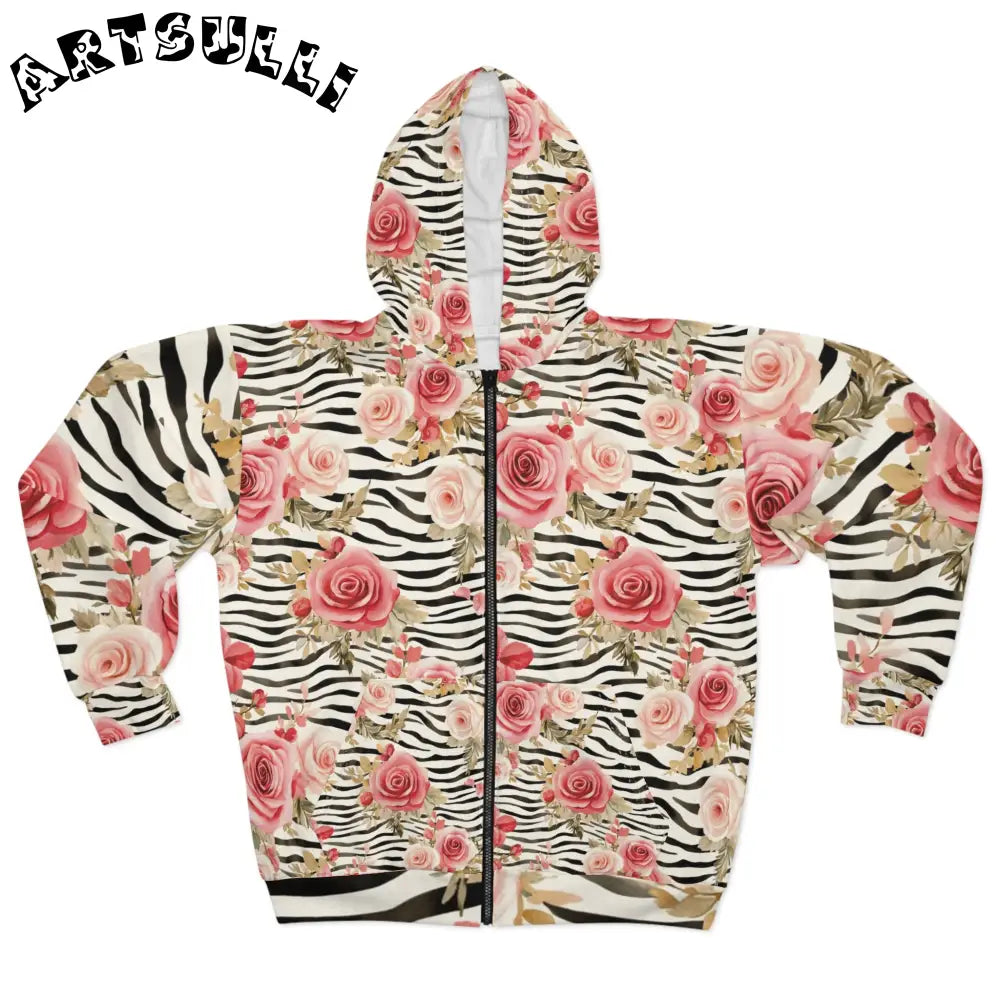Unisex Zip Hoodie (AOP), Artsulli - Art is Long, Life is Short, All Over Prints, Size, XS, , , , , 20546317381067490160