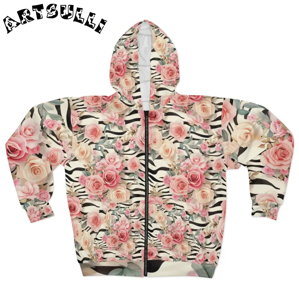 Unisex Zip Hoodie (AOP), Artsulli - Art is Long, Life is Short, All Over Prints, Size, XS, , , , , 17532389567553511707