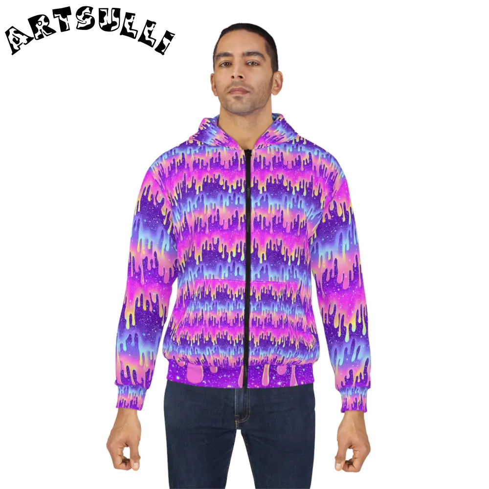 Unisex Zip Hoodie (AOP), Artsulli - Art is Long, Life is Short, All Over Prints, , , , , , , 