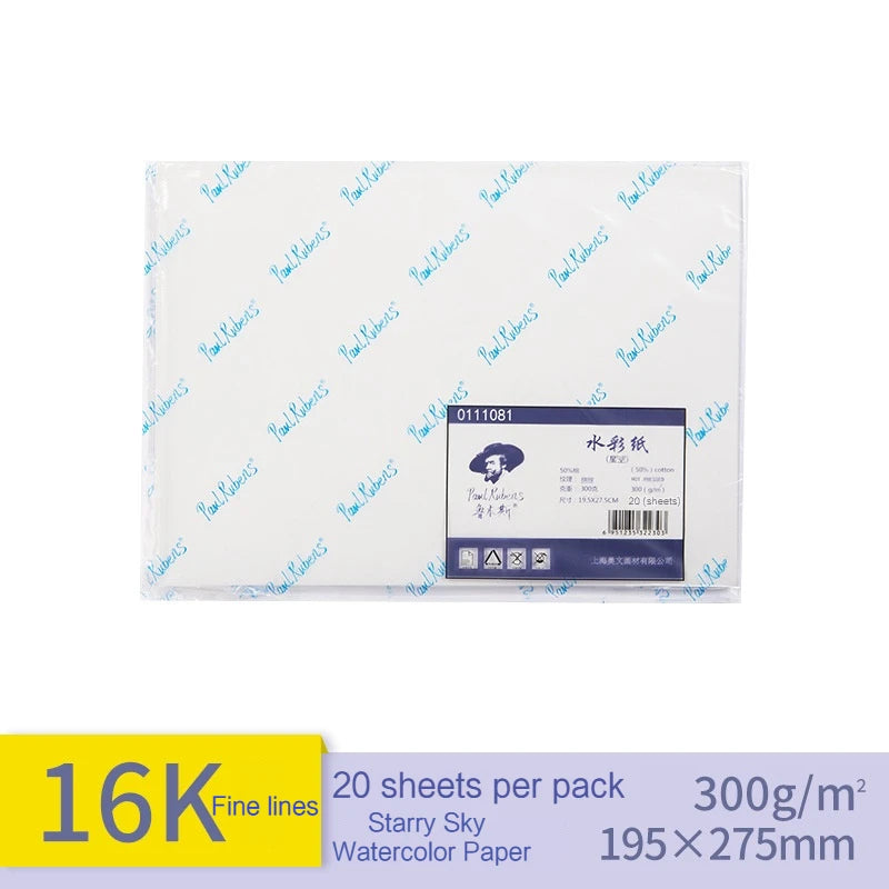 Watercolor Pad 300gsm Paper Thickened Cotton Pulp School Supplies Aquarela Students Grade Artist Drawing Painting Writing Paper