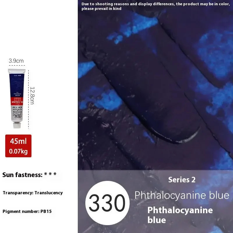 Winsor&Newton 45ML Oil Paint,Colorful Professionals Artist Drawing Tools for Canvas Wood,Crafts,Paper Art Stationery Supplies