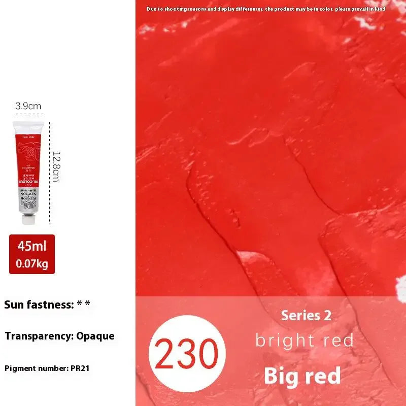 Winsor&Newton 45ML Oil Paint,Colorful Professionals Artist Drawing Tools for Canvas Wood,Crafts,Paper Art Stationery Supplies